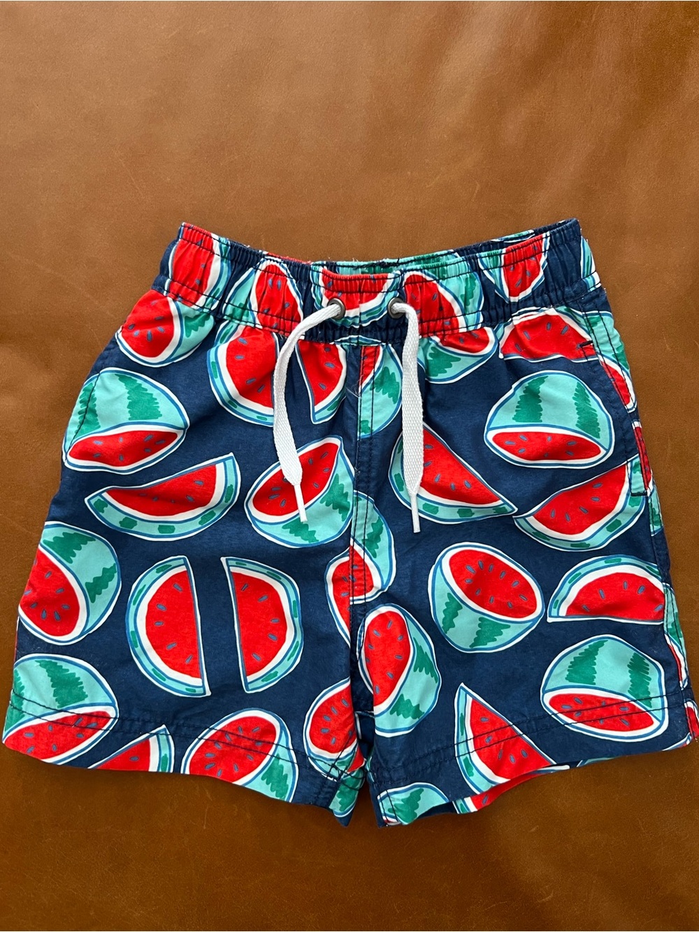 HANNA ANDERSSON Watermelon Swim Trunks, 3T